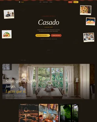 Casado — Costa Rican Restaurant Landing Page Template