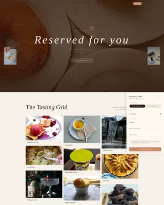 Luxury Dessert Café & Patisserie Booking Website Template