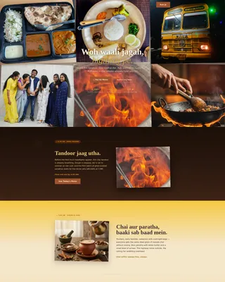 Dhaba - Rustic Highway Eatery Landing Page Template