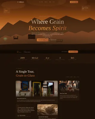 Barrel — Expert Whiskey Tours Landing Page Template