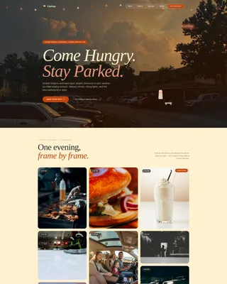 Carhop — Drive-in Registration Landing Page Template