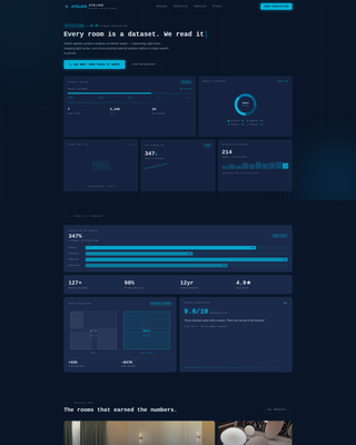 Interior Design Digital Presence Portfolio Website Template