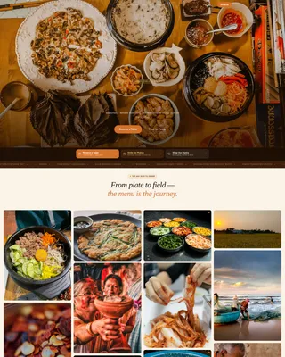 Banchan — Harvest Korean Dining Landing Page Template