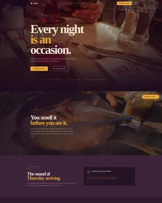 Bistro — Immersive French Events Landing Page Template
