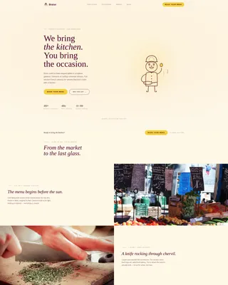 Braise - Luxe French Catering Landing Page Template