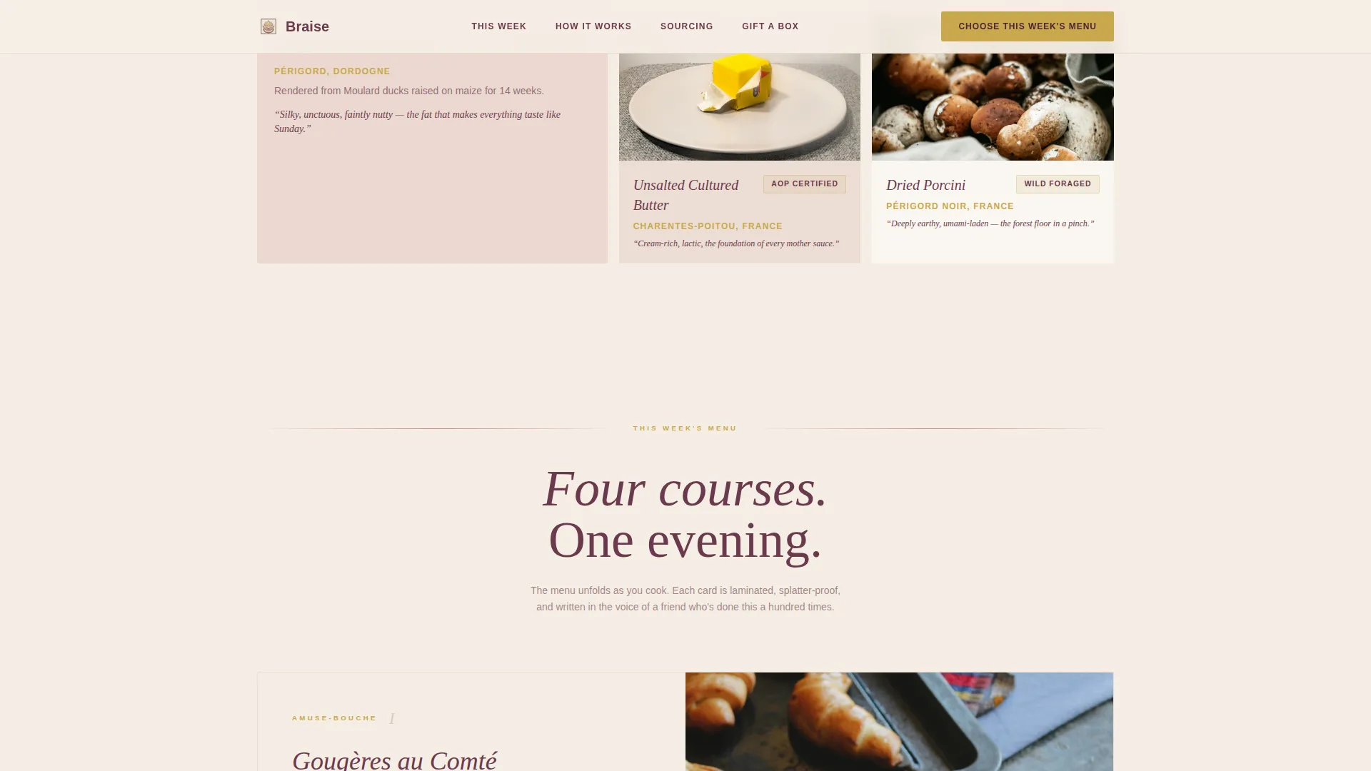 French Dining Specialist Professional Website Template
