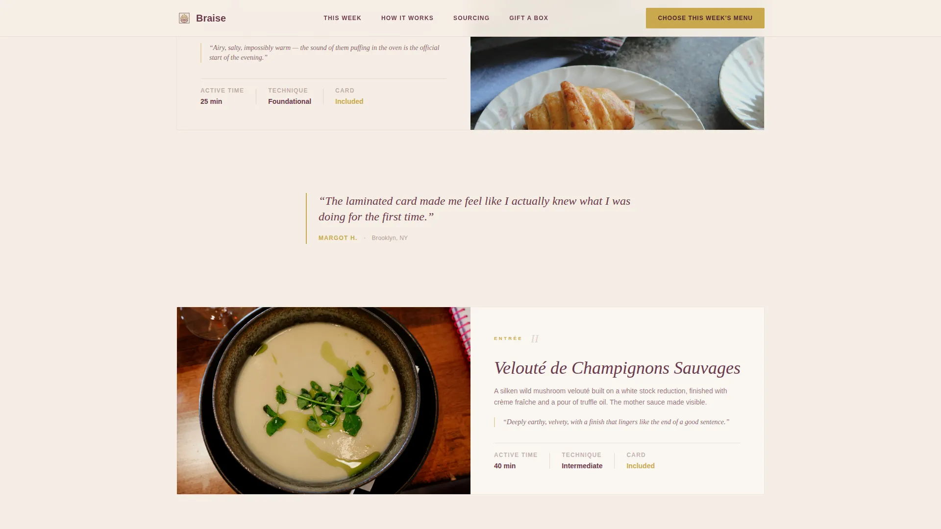 French Dining Specialist Professional Website Template