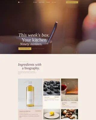 Braise — Premium Meal Kit Landing Page Template