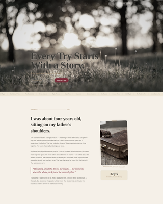 Sports Blog Pre-Launch Website Template