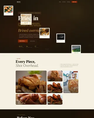 Brine — Farm Fresh Chicken Landing Page Template
