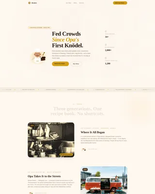 Braten — Artisan German Catering Landing Page Template
