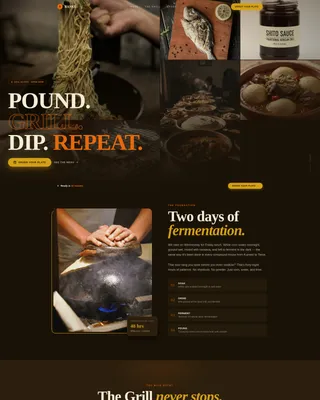 Banku — Neo Ghanaian Restaurant Landing Page Template