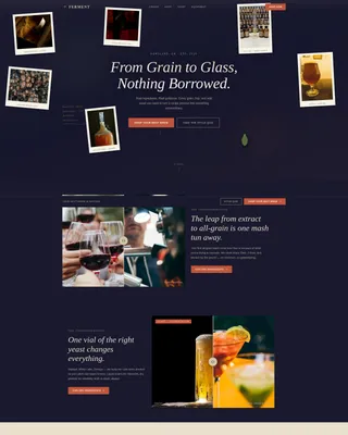 Craft — Artisan Homebrewing Landing Page Template