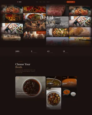 Broth — Luxe Hot Pot Landing Page Template