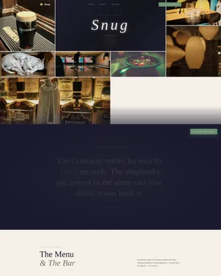 Cosy — Refined Irish Pub Landing Page Template