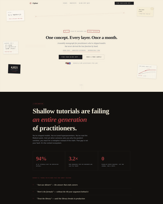 Cipher - Deepdive Datascience Landing Page Template