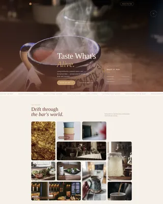 Culture — Kombucha Probiotic Bar Landing Page Template