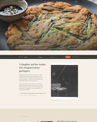 Banchan — Korean Restaurant Landing Page Template