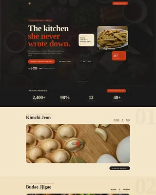 Banchan — Korean Meal Kit Landing Page Template