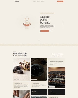 Confect - Artisan Confectionery Landing Page Template