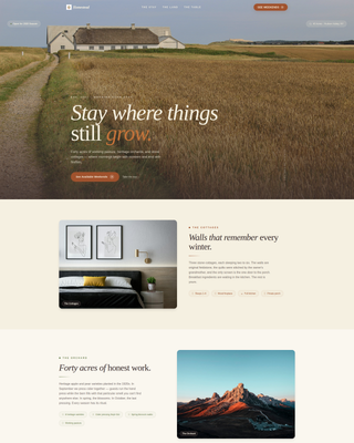 Agri-Tourism & Farm Experience Booking Website Template