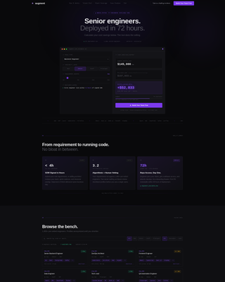 Augment - Instant IT Staffing Landing Page Template