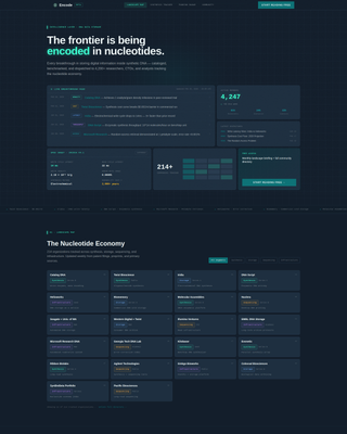Helix — Authoritative Genetic Storage Landing Page Template