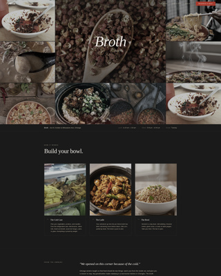 Broth - Inviting Malatang Landing Page Template