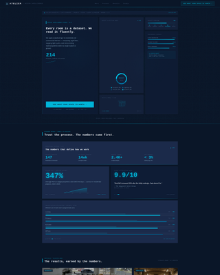 Atelier - Precision Interior Design Landing Page Template