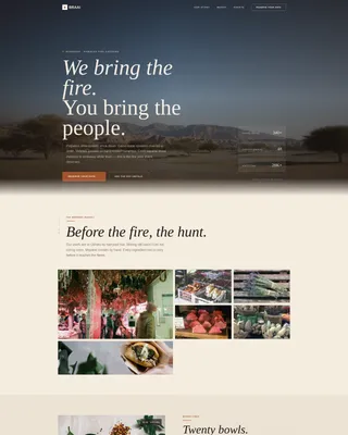 Braai — Namibian Catering Landing Page Template