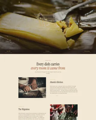 Artisan — Premium Nicaragua Cuisine Landing Page Template