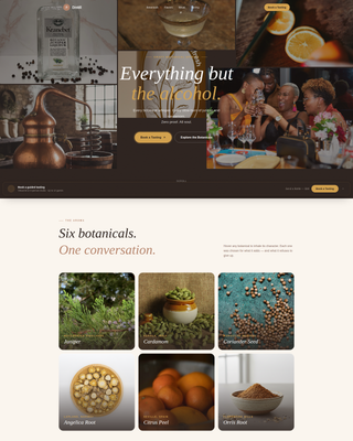 Distill - Aromatic Spirits Landing Page Template