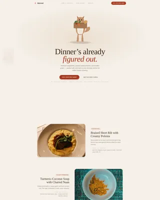 Bounty — Premium Organic Delivery Landing Page Template