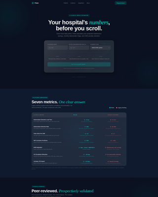 Beacon — Predictive Medical Device Landing Page Template