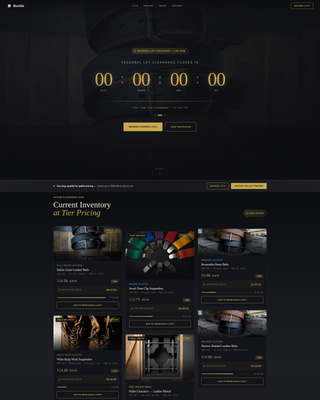 Buckle - Exclusive Wholesale Landing Page Template