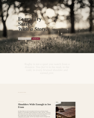 Complete Sports Blog Pre-Launch & Coming Soon Website Template