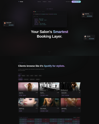 Specialist Beauty & Salon Software & SaaS Professional Website Template