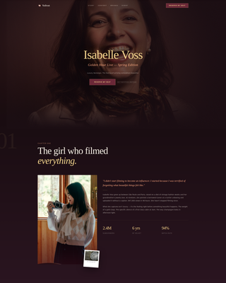 Luxe — Aspirational Wellness Lifestyle Landing Page Template