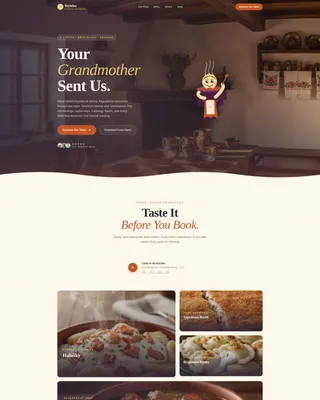 Bryndza - Heartwarming Slovak Catering Landing Page Template