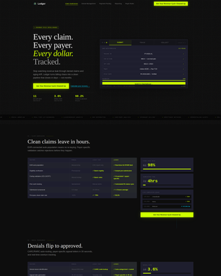 Healthcare Software & SaaS Booking Website Template