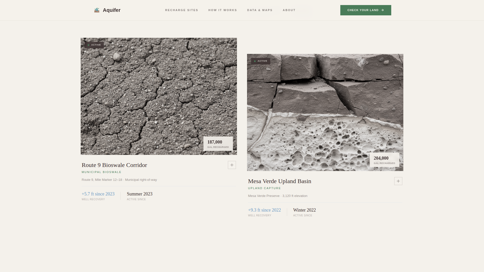 Soil & Water Conservation Professional Website Template