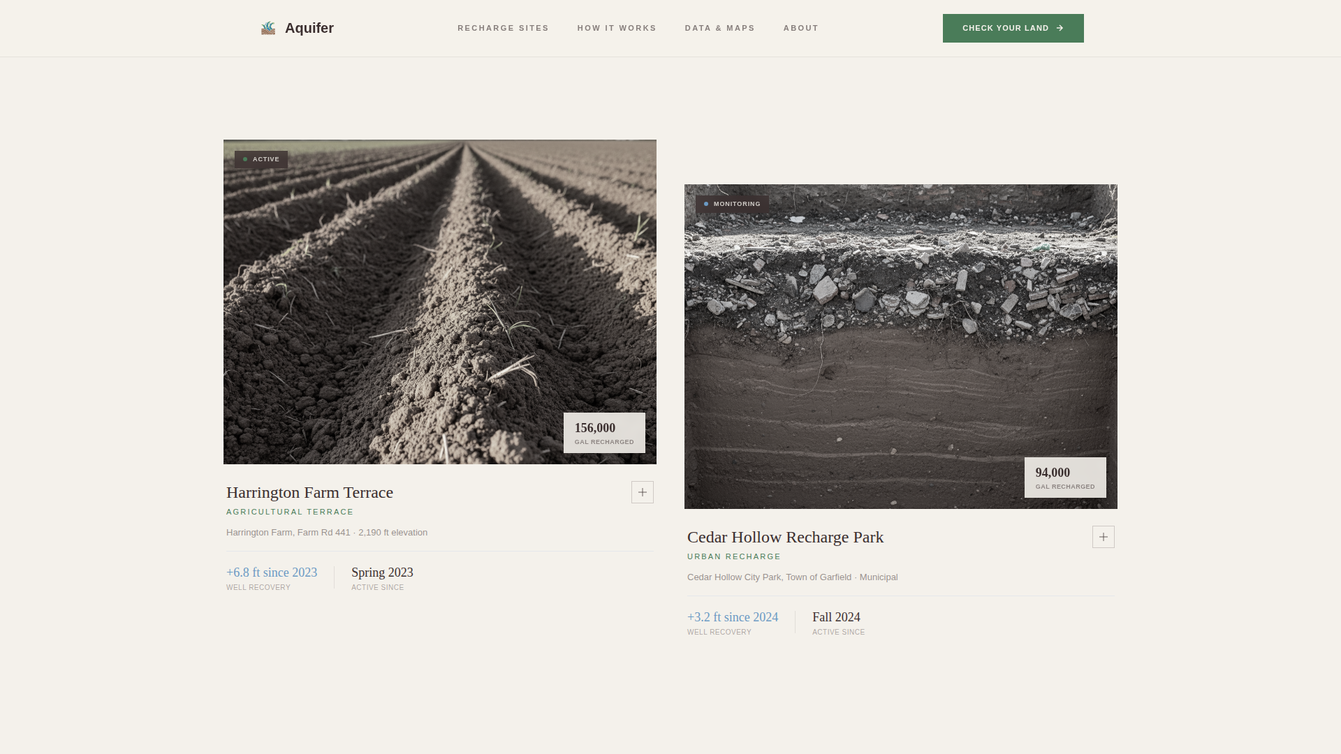 Soil & Water Conservation Professional Website Template