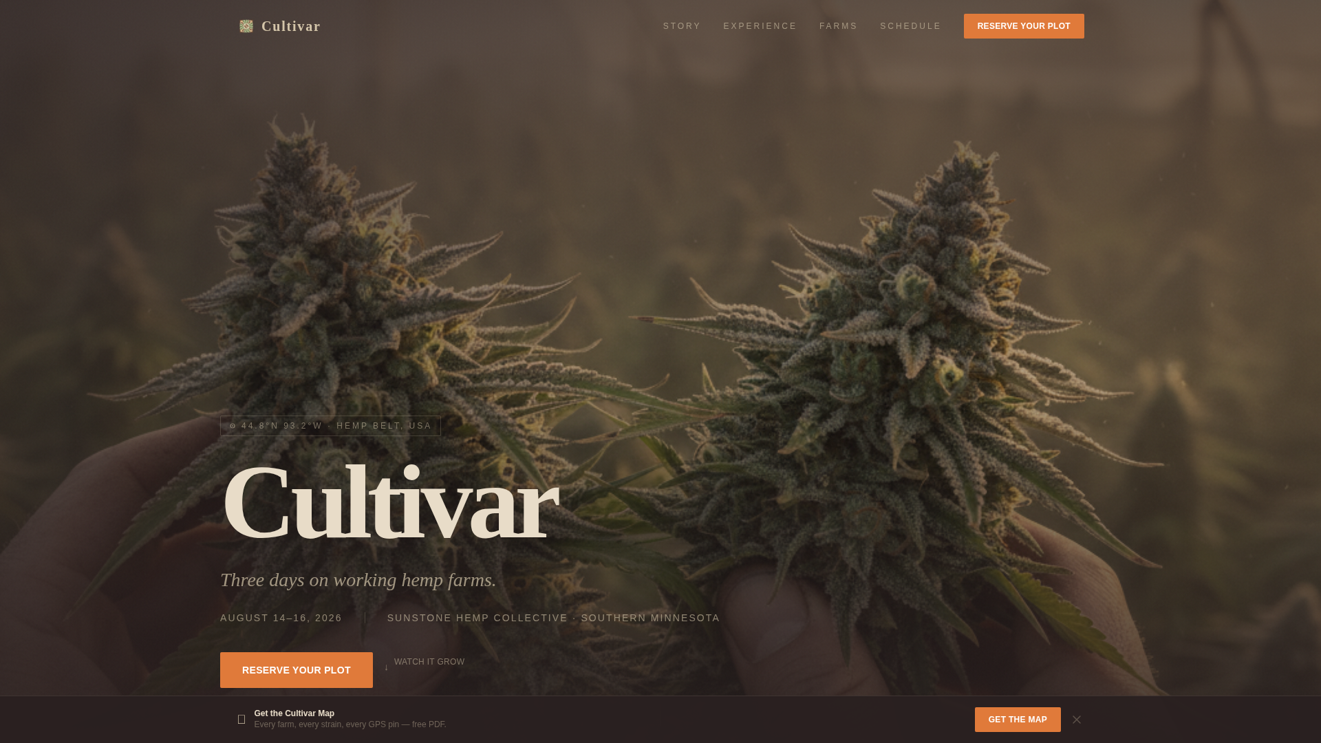 Cannabis Industry Booking Website Template