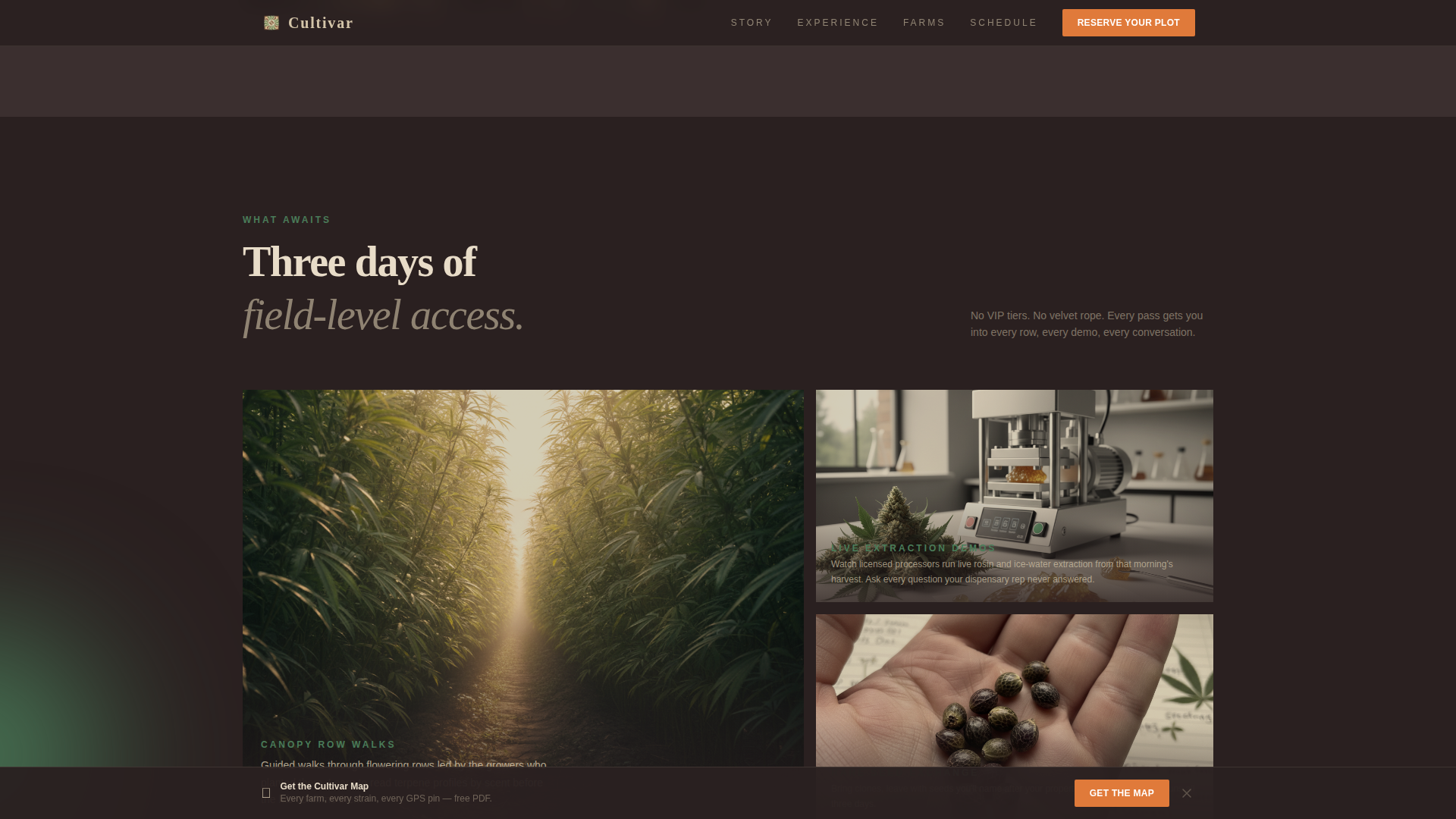 Cannabis Industry Booking Website Template