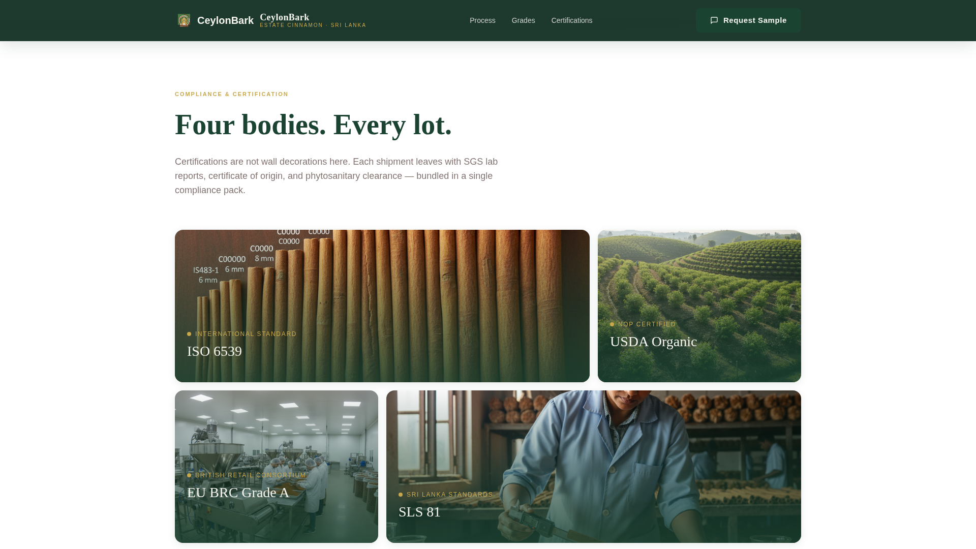 Spice & Herb Farm Specialist Professional Website Template