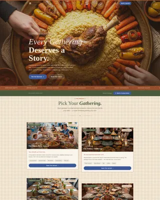 Couscous - Authentic Tunisian Catering Landing Page Template