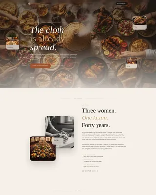 Caravan — Luxury Turkmen Catering Landing Page Template