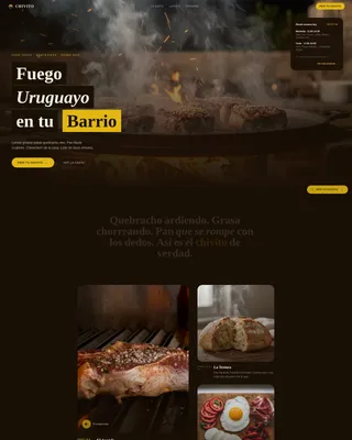 Chivito — Premium Uruguayan Restaurant Landing Page Template