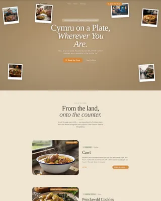 Cawl — Artisan Welsh Cuisine Landing Page Template