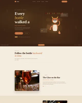 Decant — Artisan Wine Bar Landing Page Template